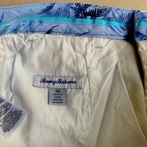 Men’s Tommy Bahama Boracay Shorts. Waist 35”   Inseam 10” bleached sand EUC